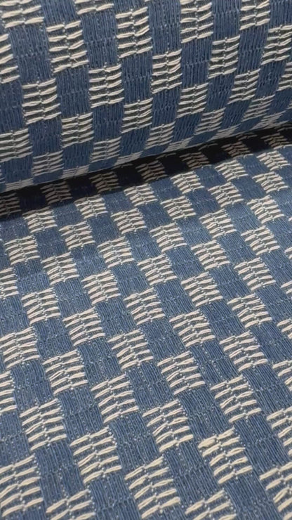Checkered Denim - Dark Wash