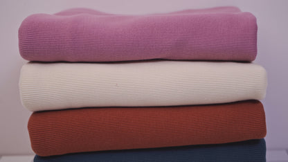 Organic Cotton Sweatshirt Fleece & Rib - Basalt