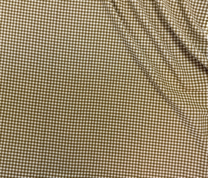 Heritage Gingham Linen/Cotton Blend - Tea